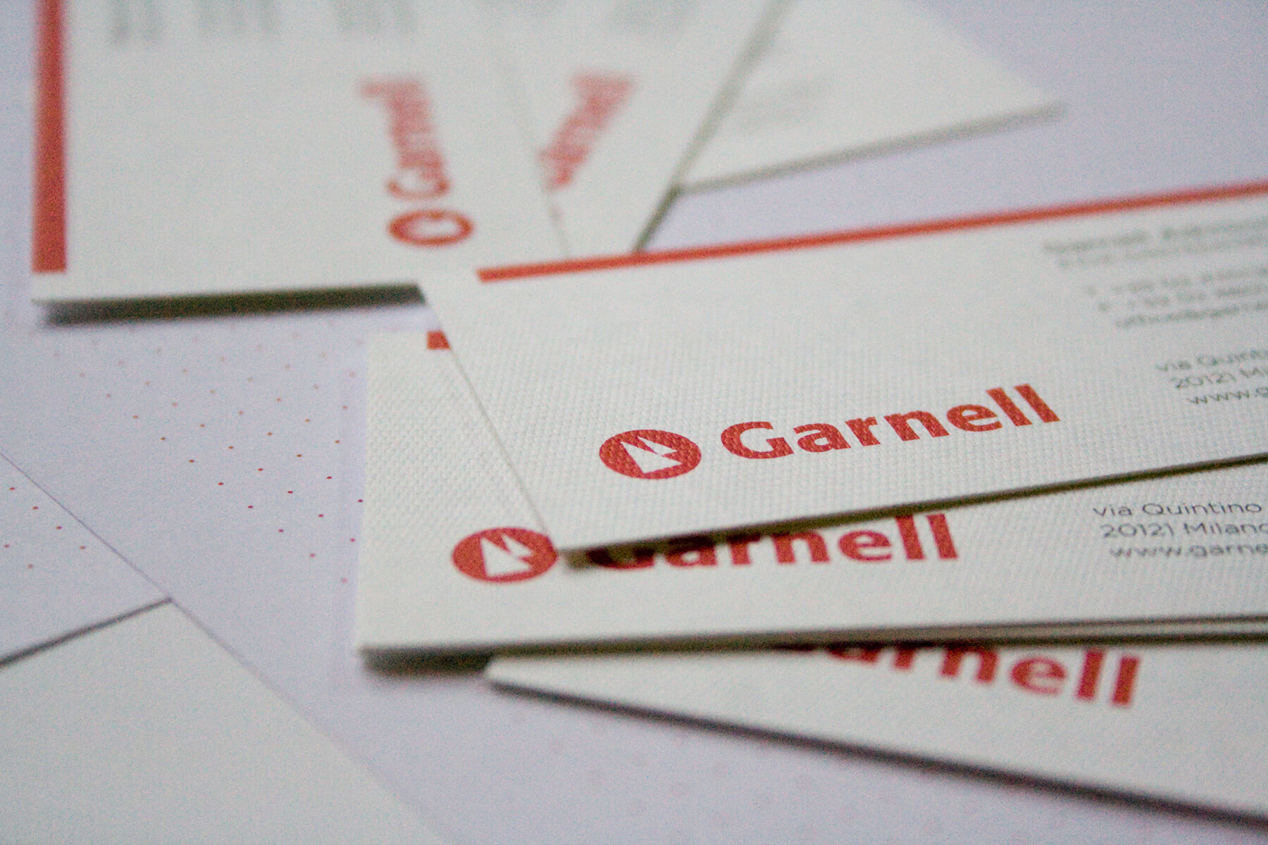 Brand identity Garnell: i biglietti da visita.